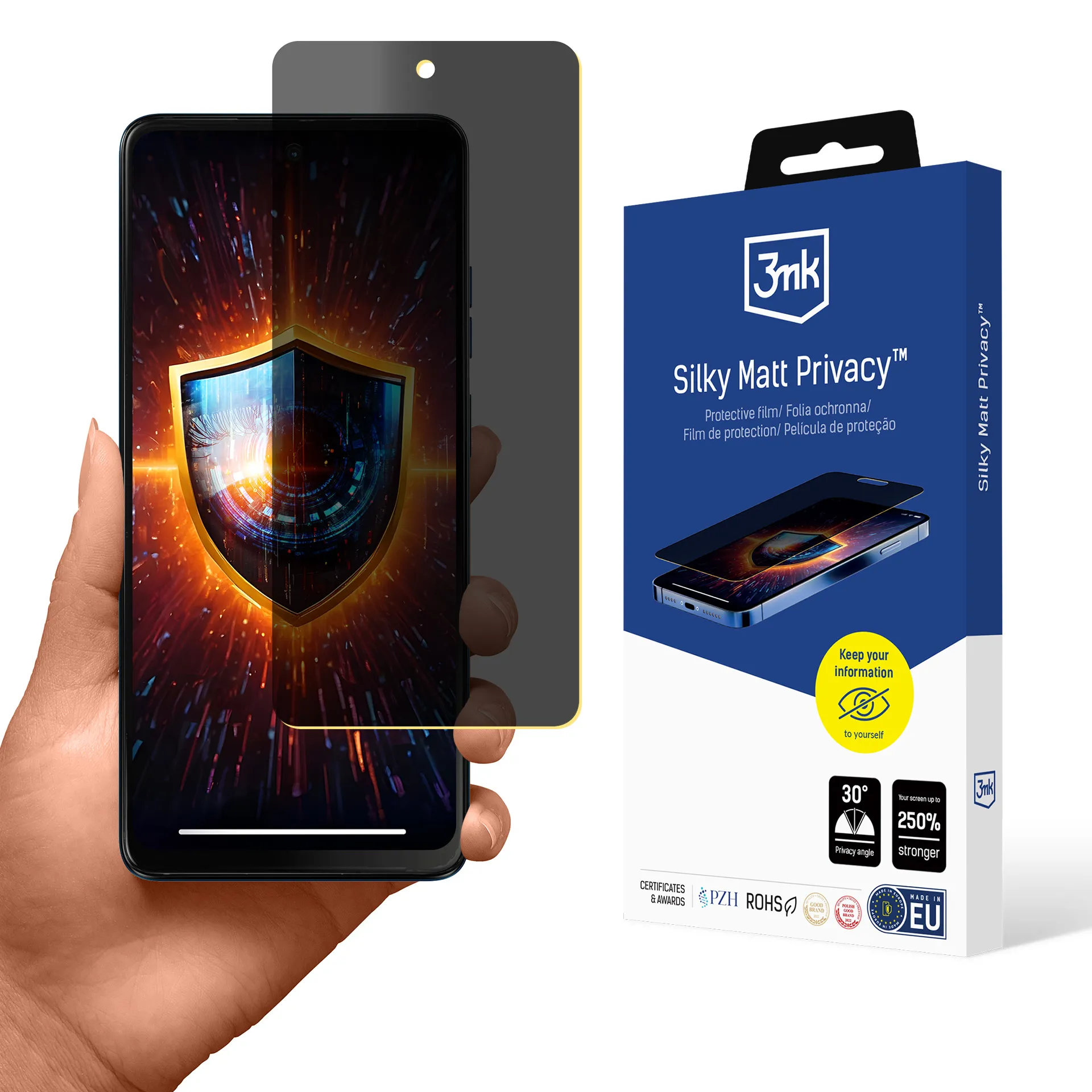 Folia privatizuojanti prie Motorola Moto G04 - 3mk Silky Matt Privacy